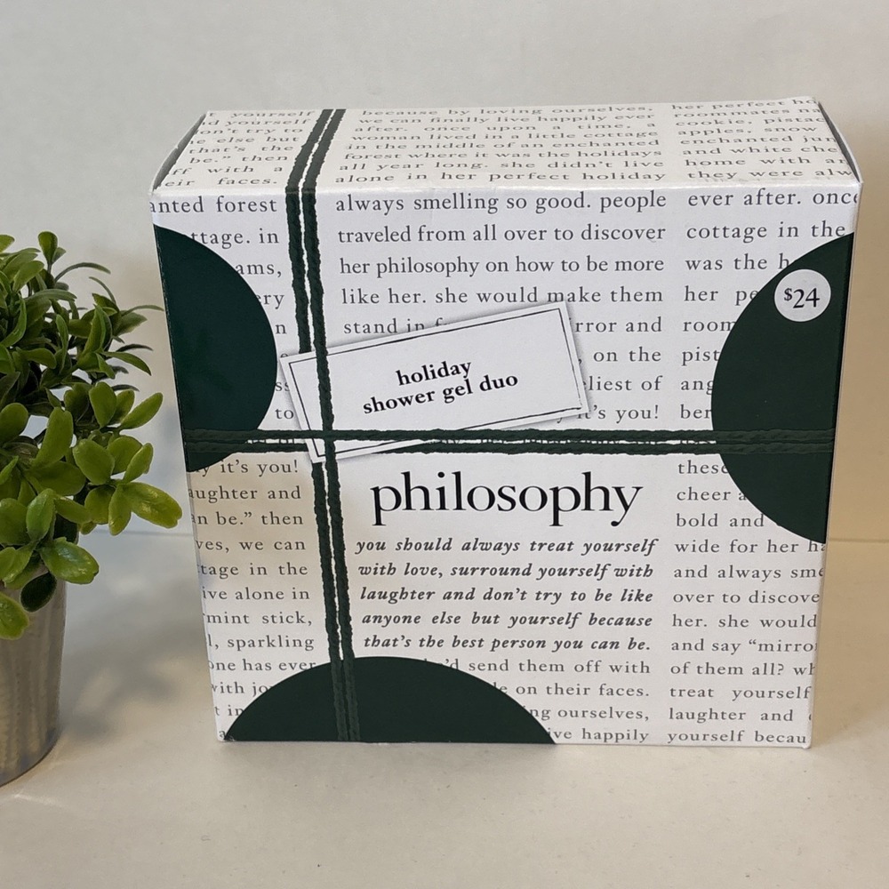 Philosophy Holiday Shower Gel Duo Juniper Berries & Pistachio Dreams 6 oz ea NEW
